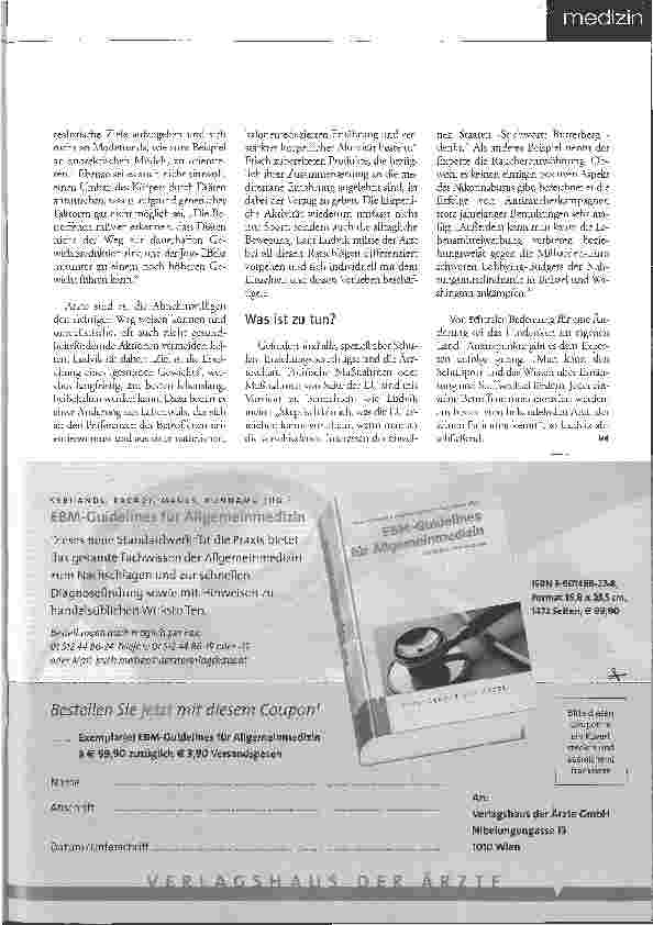Vorschauseite 2: Übergewicht - Vorrang für Prävention