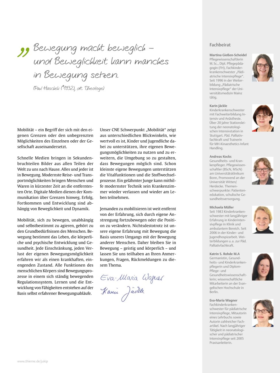 Vorschauseite 1: Editorial