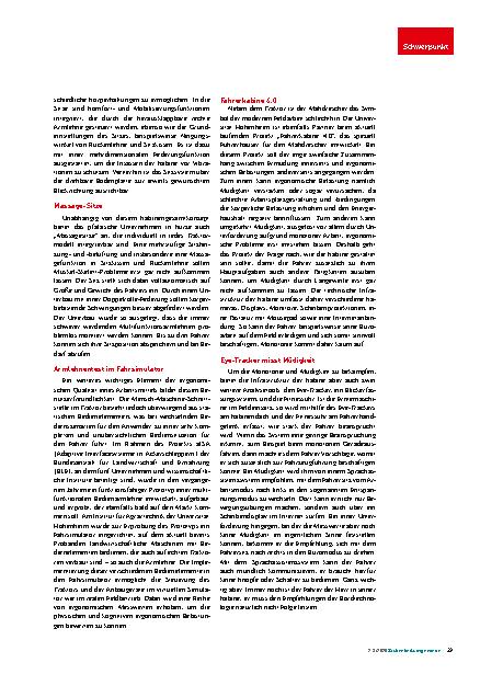 Vorschauseite 3: Ergonomie in der Landwirtschaft 4. 0 Sicherheit und Komfort für Landwirte
