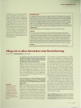 Vorschauseite 2: Die Zukunft braucht Pflege - die Pflege braucht Zukunft.