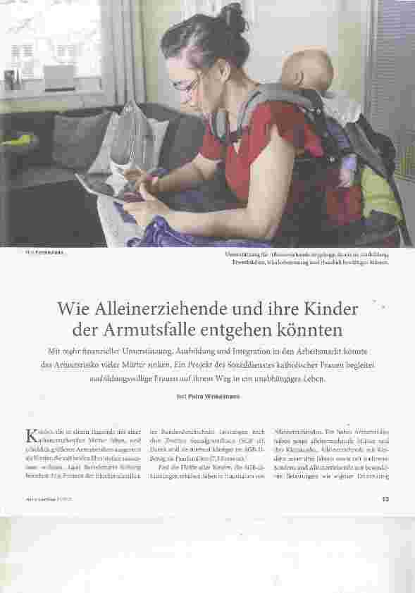 Vorschauseite 1: Wie Alleinerziehende und ihre Kinder der Armutsfalle entgehen könnten