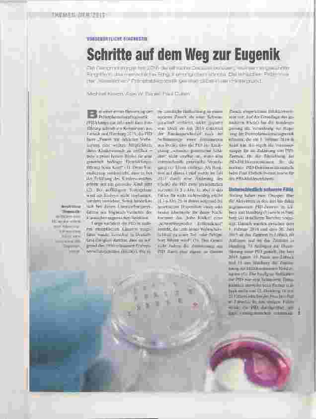 Vorschauseite 1: Schritte auf dem Weg zur Eugenik