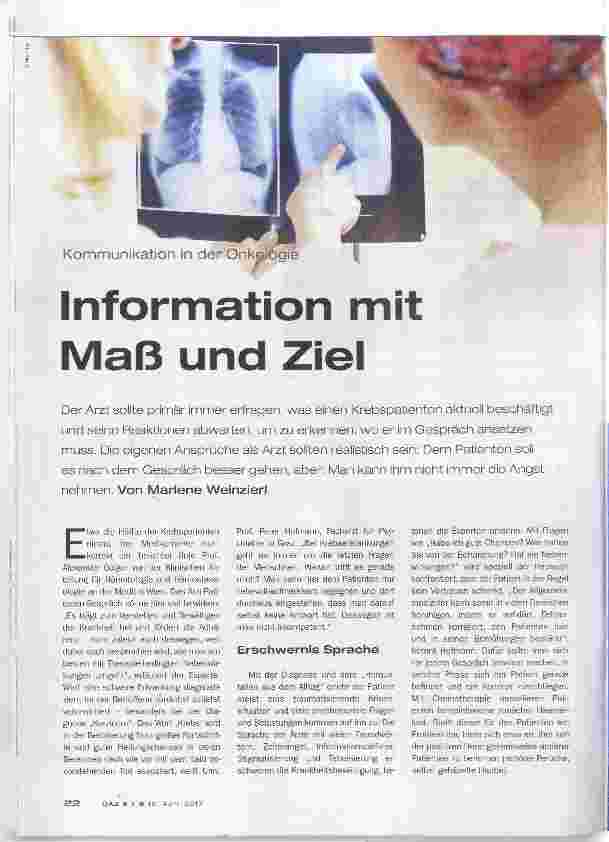 Vorschauseite 1: Information mit Maß und Ziel