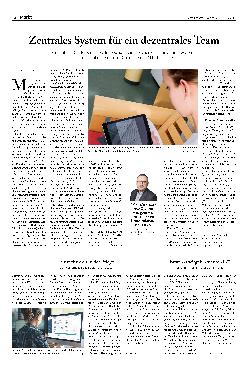 Vorschauseite 1: Zentrales System für ein dezentrales Team