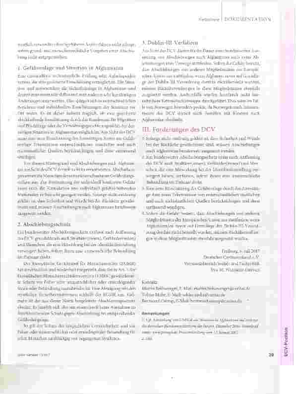 Vorschauseite 2: Rückführungen nach Afghanistan