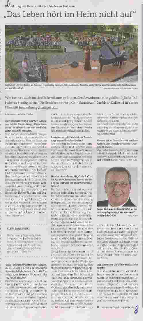 Vorschauseite 1: Das Leben hört im Heim nicht auf