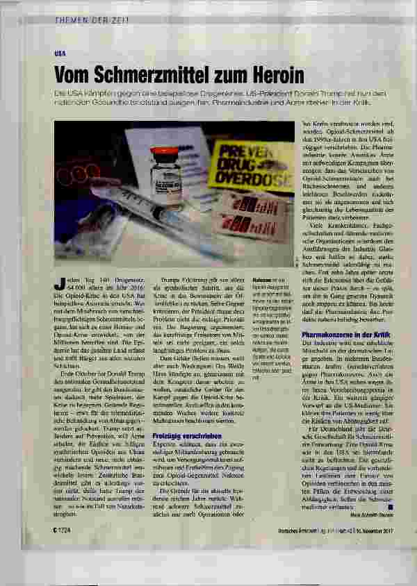 Vorschauseite 1: Vom Schmerzmittel zum Heroin