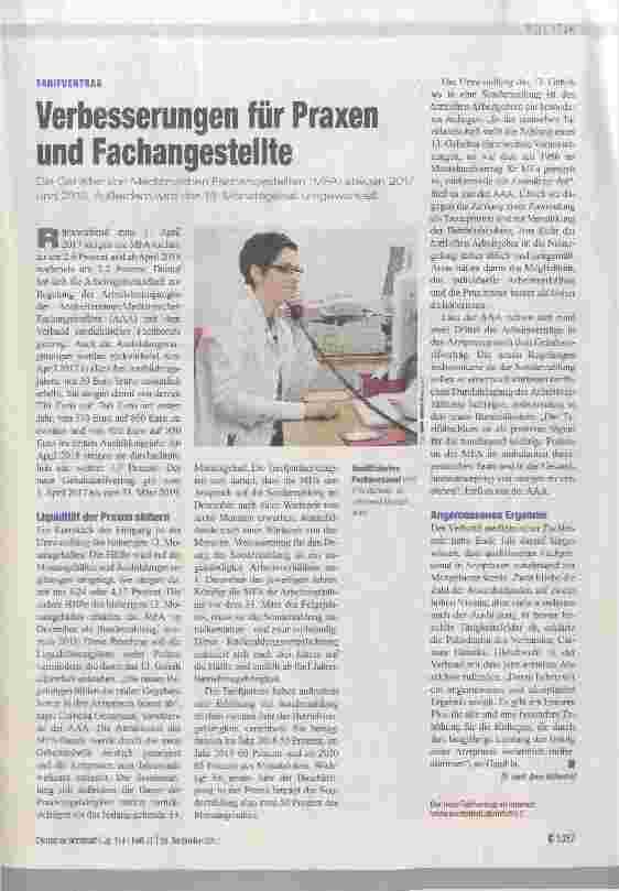 Vorschauseite 1: Verbesserungen für Praxen und Fachangestellte