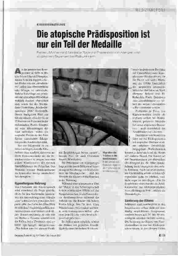 Vorschauseite 1: Die atopische Prädisposition ist nur ein Teil der Medaille