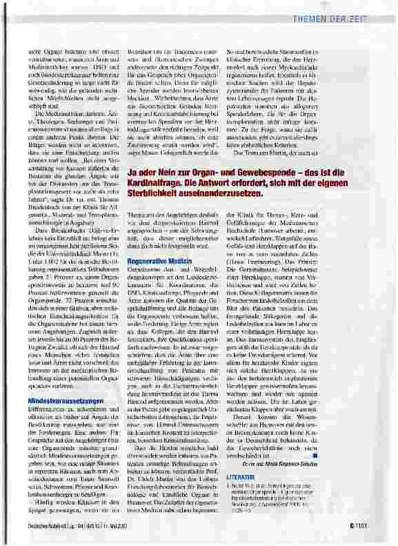 Vorschauseite 2: Körperteile zum Wohl eines anderen