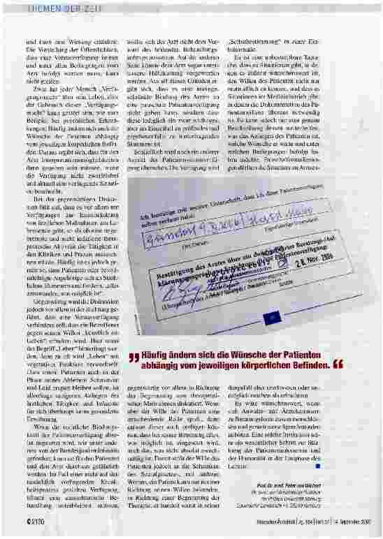 Vorschauseite 2: Würdevolles Lebensende