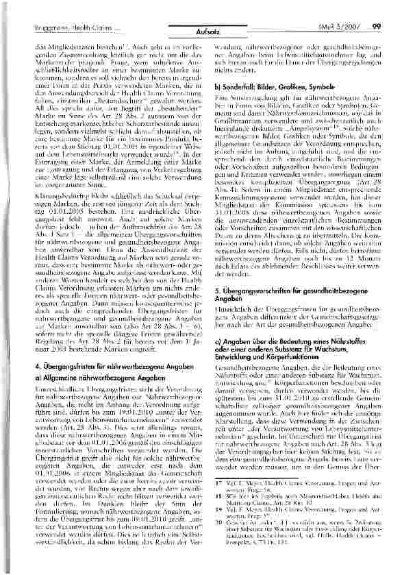 Vorschauseite 3: Aller Anfang ist schwer: Die Health Claims Verordnung und ihre Übergangsfristen