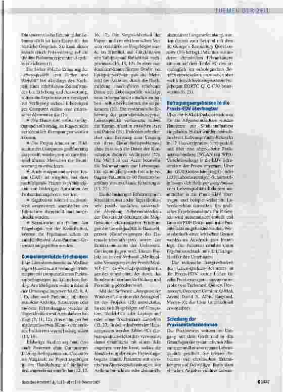 Vorschauseite 2: Patientenbefragung per Tablet-PC