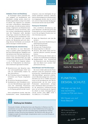 Vorschauseite 2: Probearbeit und Arbeitssicherheit Gefährliche Lücken vermeiden