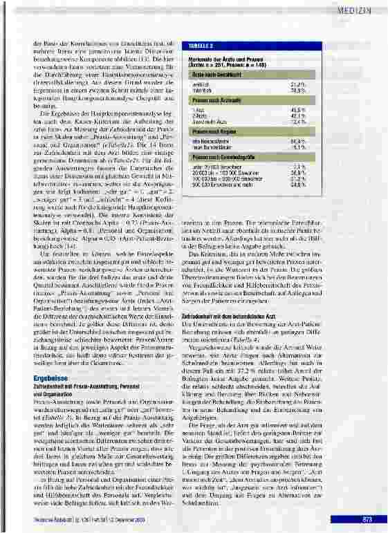 Vorschauseite 3: Patientenzufriedenheit in onkologischen Schwerpunktpraxen