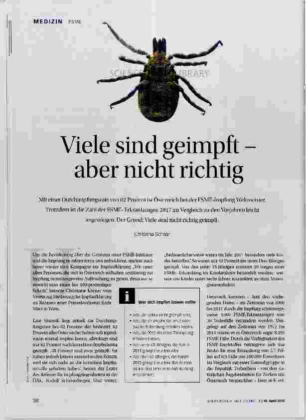Vorschauseite 1: Viele sind geimpft - aber nicht richtig
