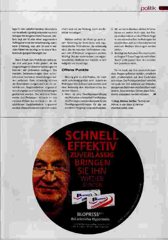 Vorschauseite 2: Anwendung in der Arzt-Praxis