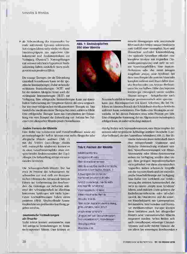 Vorschauseite 3: Sinusitis & Rninitis