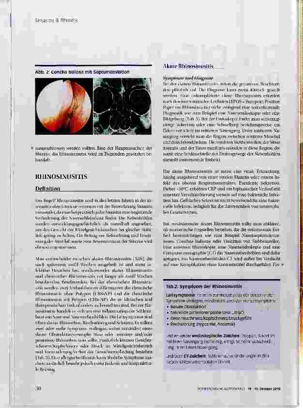 Vorschauseite 4: Sinusitis & Rninitis