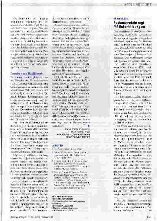 Vorschauseite 2: Welche Proteine wohin wandern