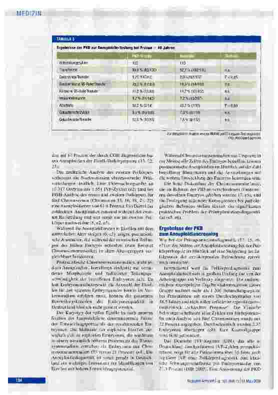 Vorschauseite 5: Polkörperdiagnostik - ein Schritt in die richtige Richtung?