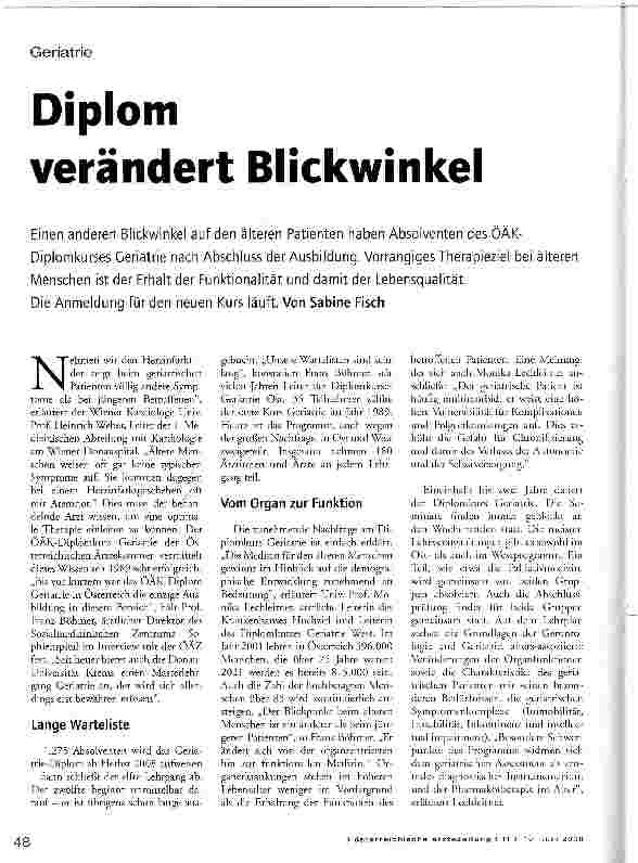 Vorschauseite 1: Diplom verändert Blickwinkel