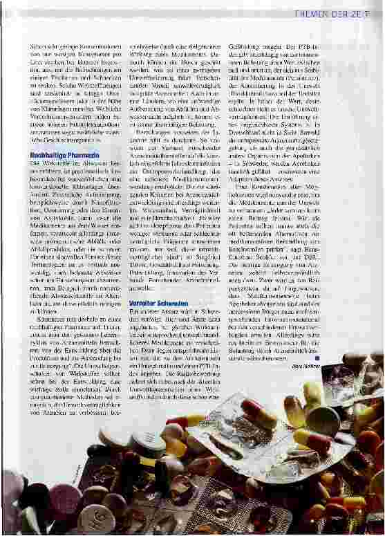 Vorschauseite 2: Natur als Medikamentendeponie