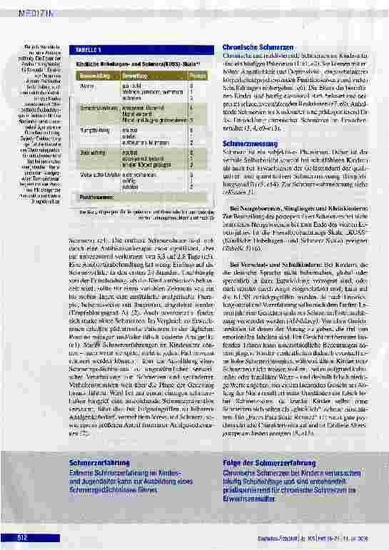 Vorschauseite 2: Schmerztherapie bei Kindern und Jugendlichen