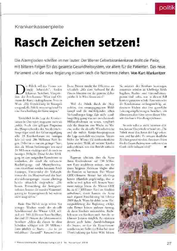 Vorschauseite 1: Rasch Zeichen setzen!