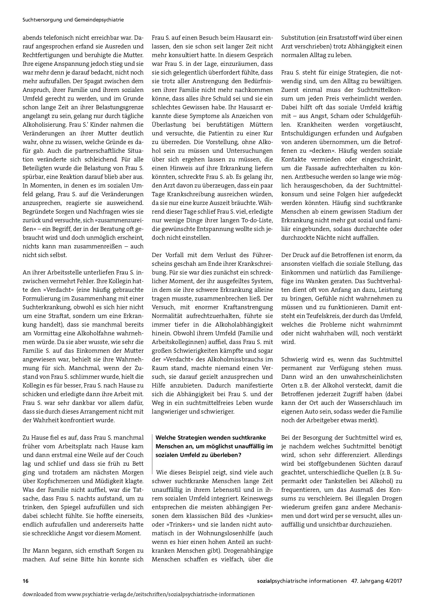 Vorschauseite 3: Wenn die Sucht das Leben bestimmt – Welche Überlebensstrategien entwickeln suchtkranke Menschen?