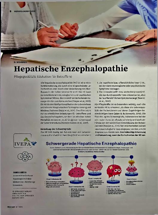 Vorschauseite 1: Hepatische Enzephalopathie Pflegegestützte Edukation für Betroffene