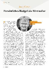 Vorschauseite 1: Persönliches Budget als Alternative