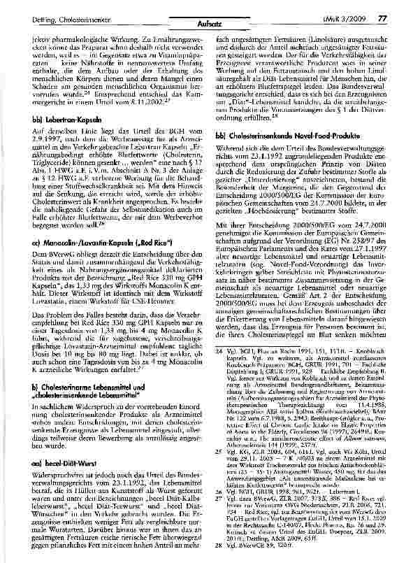 Vorschauseite 5: Cholesterinsenker: Arzneimittel, Medizinprodukte oder Lebensmittel?