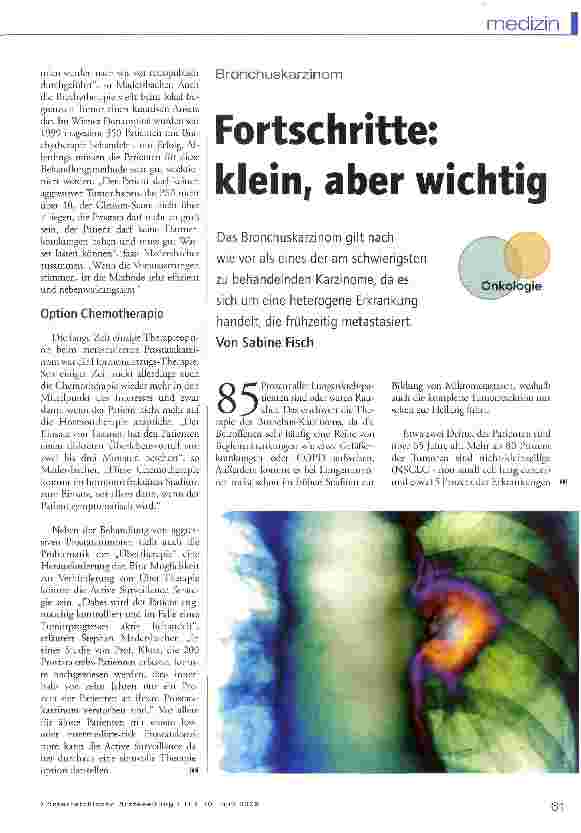 Vorschauseite 1: Fortschritte: klein, aber wichtig