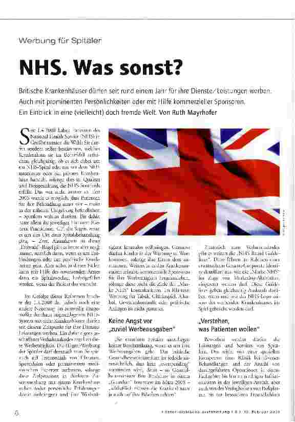 Vorschauseite 1: NHS. Was sonst?