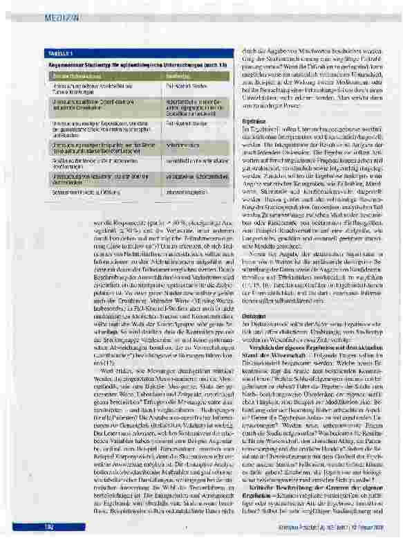 Vorschauseite 3: Kritisches Lesen wissenschaftlicher Artikel