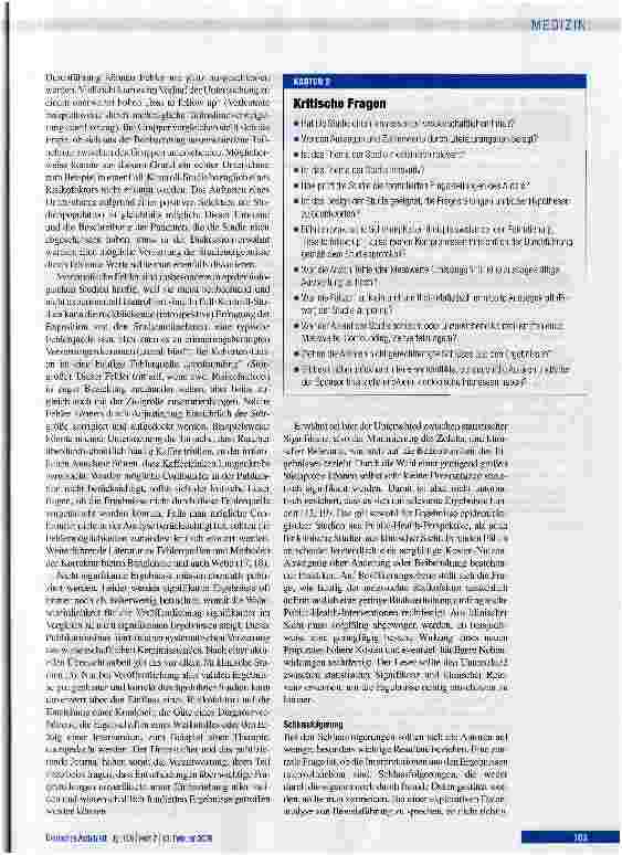 Vorschauseite 4: Kritisches Lesen wissenschaftlicher Artikel