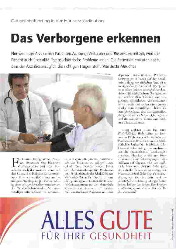 Vorschauseite 1: Gesprächsführung in der HausarztordinationDas Verborgene erkennen
