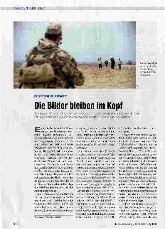 Vorschauseite 1: Die Bilder bleiben im Kopf