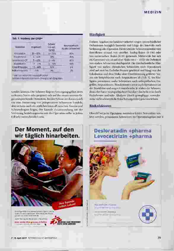Vorschauseite 2: Chronische postoperative Schmerzen