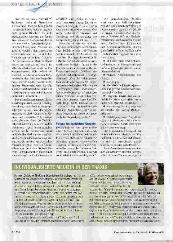 Vorschauseite 2: Keine Heilkunst mehr, sondern rationale, molekulare Wissenschaft