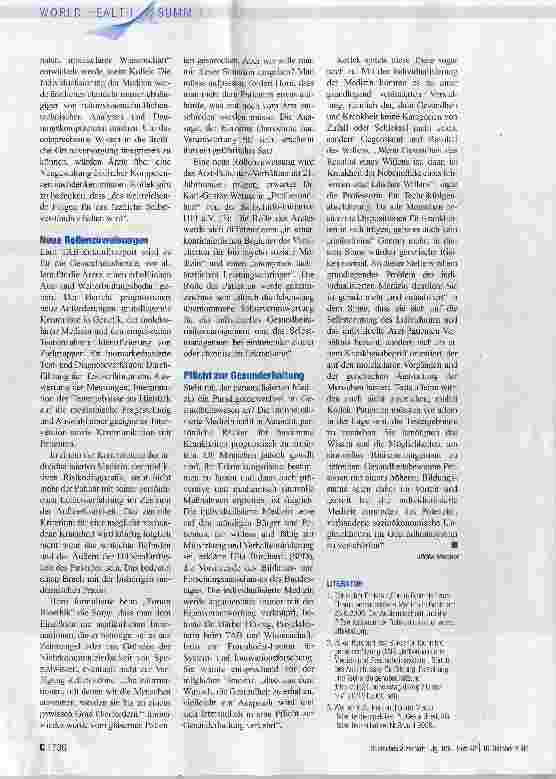 Vorschauseite 3: Keine Heilkunst mehr, sondern rationale, molekulare Wissenschaft
