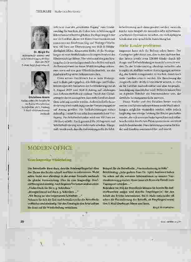 Vorschauseite 2: Die Reform kann sich sehen lassen