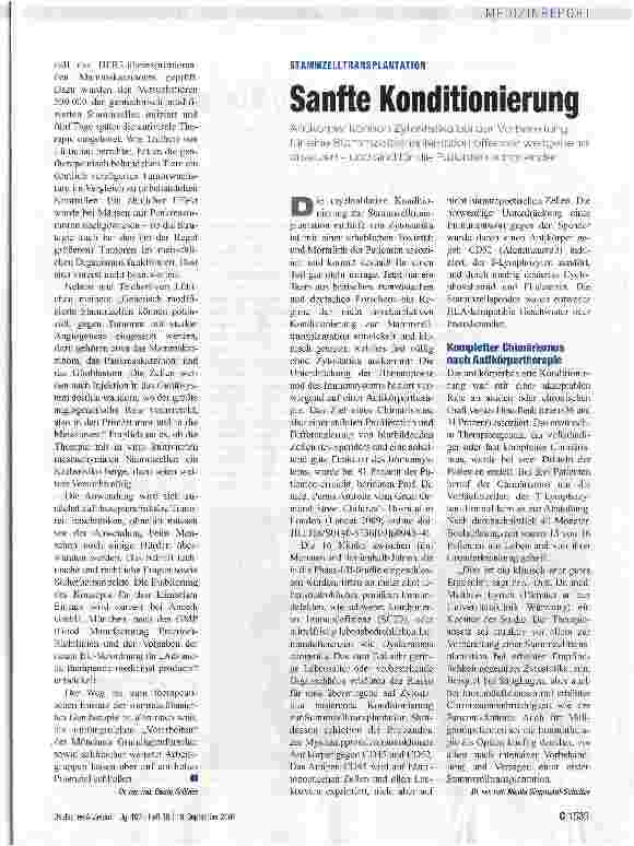 Vorschauseite 2: Stammzellen mit Antitumoreffekt