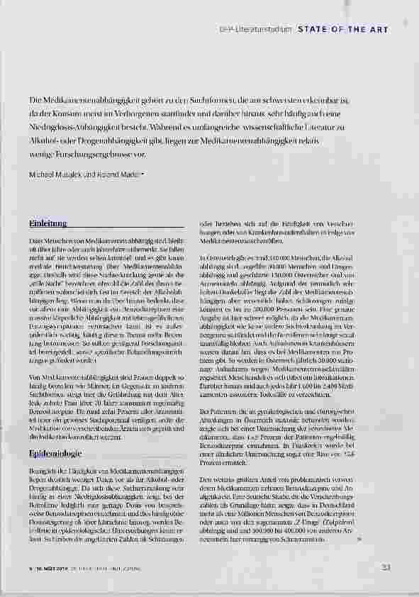 Vorschauseite 2: Medikamentenabhängigkeit