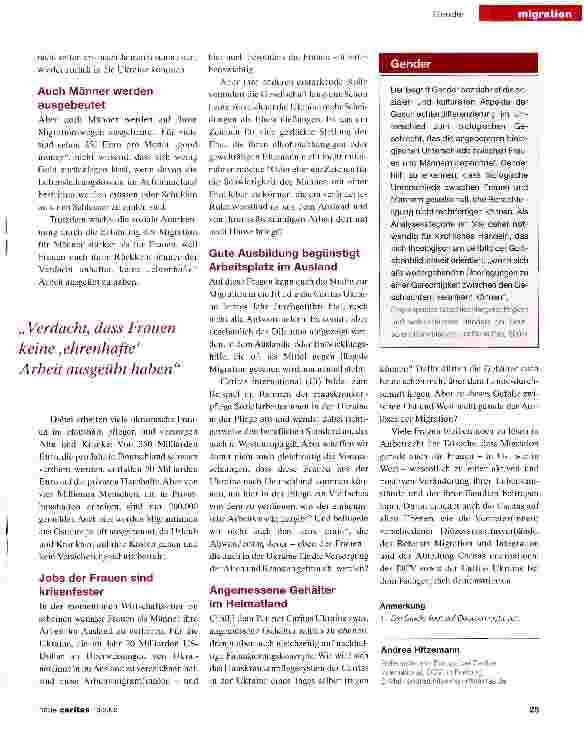 Vorschauseite 2: Arbeitsmigration verändert die Rolle der Frau