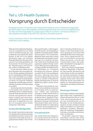 Vorschauseite 1: Teil 1: US-Health-Systems Vorsprung durch Entscheider