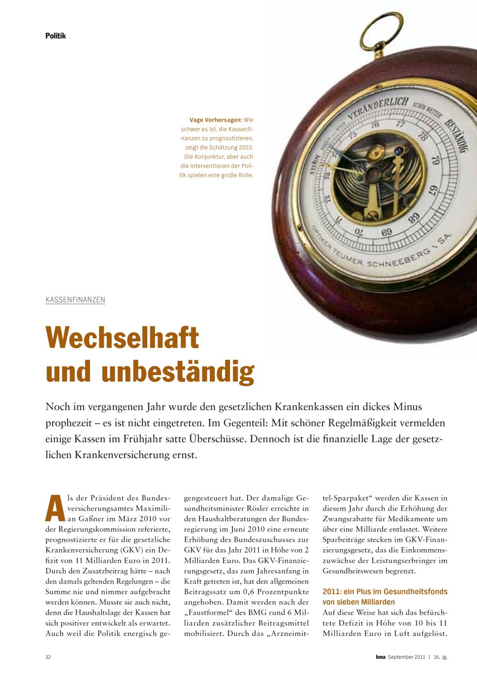 Vorschauseite 1: Wechselhaft und unbeständig