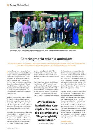 Vorschauseite 1: Cateringmarkt wächst ambulant