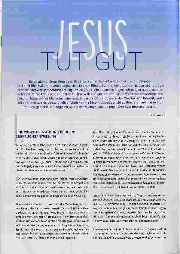 Vorschauseite 1: Jesus tut gut.